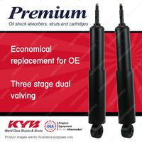 2x Rear KYB Premium Shock Absorbers for Land Rover Range Rover V8 4WD 95-01