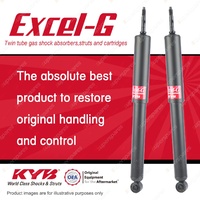 2x Rear KYB Excel-G Shock Absorbers for Leyland Mini Clubman Cooper I4 FWD
