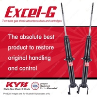 2x Rear KYB Excel-G Strut Shock Absorbers for Mazda 626 GE I4 V6 FWD Sedan