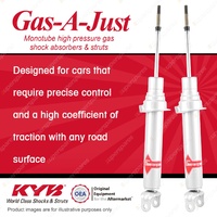 2x Front KYB Gas-A-Just Shock Absorbers for Mazda RX-8 13BMSP 1.3 R2 RWD Coupe