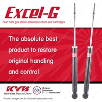 2x Rear KYB Excel-G Shock Absorbers for Mitsubishi Colt RG I4 FWD Hatch 04-13