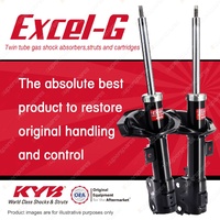 2x Front KYB Excel-G Strut Shock Absorbers for Mitsubishi Lancer CJ Aspire FWD