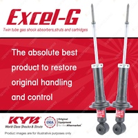 2x Rear KYB Excel-G Shock Absorbers for Mitsubishi Lancer CG CH I4 FWD Sedan