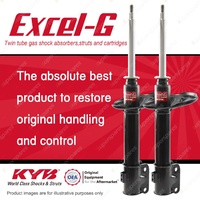 2x Front KYB Excel-G Strut Shock Absorbers for Mitsubishi Pajero IO QA I4 4WD