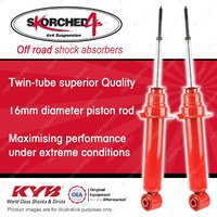 2x Front KYB SKORCHED 4'S Shocks for Mitsubishi Pajero NM NP NP NS NT NW NX