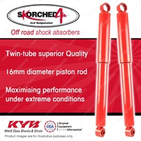 2x Rear KYB SKORCHED 4'S Shock Absorbers for Nissan Patrol Y60 GQ Y61 GU 4WD