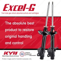 2x Rear KYB Excel-G Strut Shock Absorbers for Nissan Pulsar N13 I4 FWD Sedan