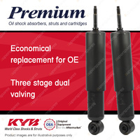 2x Front KYB Premium Shock Absorbers for Nissan Urvan E24 I4 D4 RWD 87-93