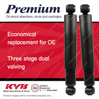 2x Rear KYB Premium Shock Absorbers for Nissan Urvan E24 I4 D4 RWD 87-93