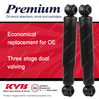 2x Rear KYB Premium Shock Absorbers for Nissan Vanette C22 Z20 2.0 I4 RWD Van