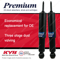 2x Front KYB Premium Shock Absorbers for Opel Campo TFS 4JA1 2.5 I4 4WD Ute