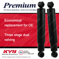 2x Rear KYB Premium Shock Absorbers for Peugeot 505 ZDJL 2.2 I4 RWD Wagon 87-90