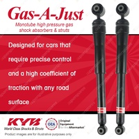 2x Rear KYB Gas-A-Just Shock Absorbers for Renault Laguna DT4 V6 FWD 02-07