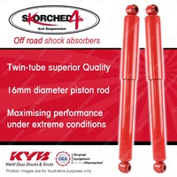 2 Rear KYB SKORCHED 4'S Shock Absorbers for Toyota Landcruiser HJ FJ HZJ FZJ 75R