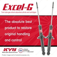 2x Rear KYB Excel-G Shock Absorbers for Toyota Starlet EP82 4EFE 1.3 FWD Hatch