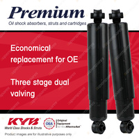 2x Rear KYB Premium Shock Absorbers for Volkswagen Transporter Caravelle T3