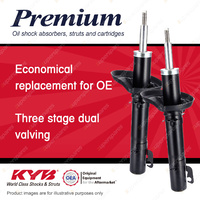 2x Front KYB Premium Strut Shock Absorbers for Volkswagen Golf MkIV I4 FWD