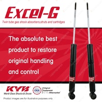 2x Rear KYB Excel-G Shock Absorbers for Volkswagen Polo 6N I4 FWD Hatch 96-01