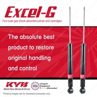 2x Rear KYB Excel-G Shock Absorbers for Volkswagen Polo 9N 6R 6C I4 DT4 FWD