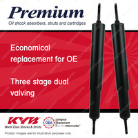 2x Rear KYB Premium Shock Absorbers for Volvo 360 B19E 2.0 I4 RWD Hatch 84-87