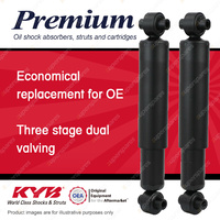 2x Rear KYB Premium Shock Absorbers for Volvo 440 B20F 2.0 I4 FWD Hatch back