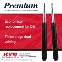 2x Front KYB Premium Cartrige Shock Absorbers for Volvo 66 B130 1.3 RWD Sedan