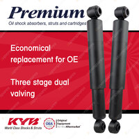 2x Rear KYB Premium Shock Absorbers for Toyota Dyna LY230 3 All Styles Double