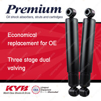 2x Rear KYB Premium Shock Absorbers for Mitsubishi Fuso Rosa BE649 BE64D