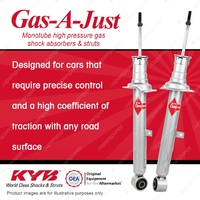 2x Front KYB Gas-A-Just Shock Absorbers for Lexus IS250 GSE30R 2.5 RWD Sedan