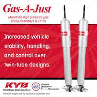 2x Front KYB Gas-A-Just Shock Absorbers for Ford Mustang 5 RWD All Styles 71-73