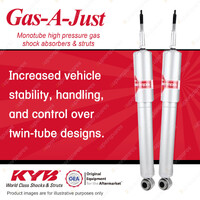 2x Front KYB Gas-A-Just Shock Absorbers for Ford F250 6.7 RWD All Styles