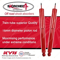 2x Rear KYB SKORCHED 4'S Shock Absorbers for Isuzu MU-X UC 4JJ1TCX 3.0L