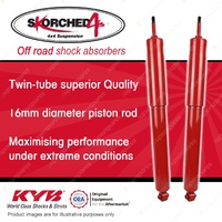 2x Front KYB SKORCHED 4'S Shock Absorbers for Jeep Wrangler JK ENS ERB 4WD