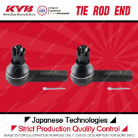 2x KYB Front Outer Tie Rod Ends for Nissan Navara D22 X-Trail T30 2.5L 3.0L 3.3L