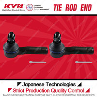 2x KYB Front Tie Rod Ends 14mm for Nissan Maxima A33 Pulsar N16 1.8 3.0L 99-06