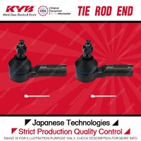 2 x Front KYB Tie Rod Ends for Toyota Hilux GGN120R 1GRFE 4.0L V6 RWD 2015-2017