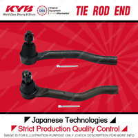 2 x KYB Front Tie Rod Ends for Honda Accord CR2 2.4L K24W3 05/2013-10/2019