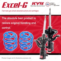 Front KYB EXCEL-G Shock Absorbers Sport Low Coil Springs for HONDA Civic EU3 ES1