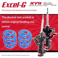 Front KYB EXCEL-G Shock Absorbers Super Low Coil Springs for HONDA Civic EU3 ES1