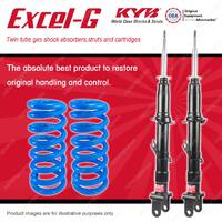 Front KYB EXCEL-G Shock Absorbers + Raised Coil Springs for FORD Territory SX