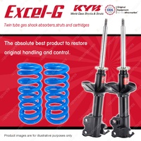 Front KYB EXCEL-G Shock Absorbers + Standard Coil Springs for NISSAN Pulsar N13