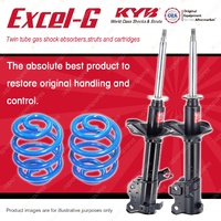 Front KYB EXCEL-G Shock Absorbers Super Low Coil Springs for FORD Corsair UA