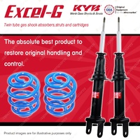 Front KYB EXCEL-G Shock Absorbers Sport Low Coil Springs for FORD Falcon BF RWD