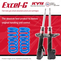 Front KYB EXCEL-G Shock Absorbers + STD Coil Springs for TOYOTA Corolla AE82