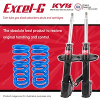 Front KYB EXCEL-G Shock Absorbers STD Coil Springs for TOYOTA Corolla AE80 AE82