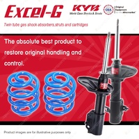 Front KYB EXCEL-G Shock Absorbers + Super Low Coil Springs for MAZDA 323 BG