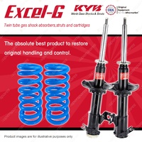 Front KYB EXCEL-G Shock Absorbers + Standard Coil Springs for NISSAN Pulsar N15