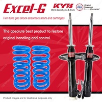 Front KYB EXCEL-G Shock Absorbers + STD Coil Springs for TOYOTA Starlet EP91R