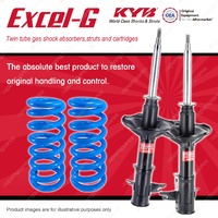 Front KYB EXCEL-G Shocks + Raised Coil Springs for MITSUBISHI Lancer Mirage CE