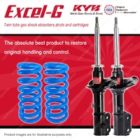 Front KYB EXCEL-G Shock Absorbers + Standard Coil Springs for HYUNDAI Accent LC